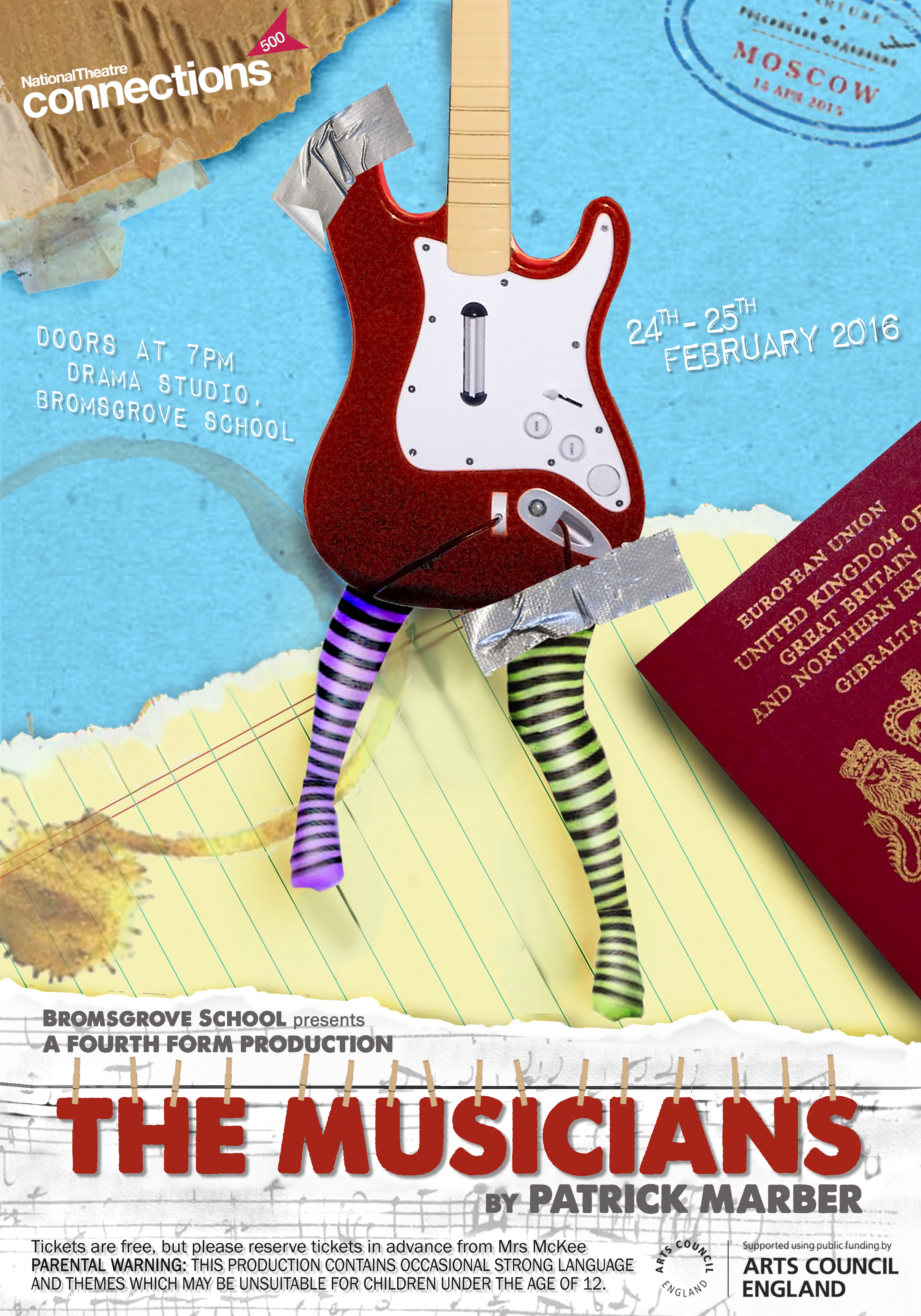 Fourth Form Production of 'The Musicians' at the Birmingham REP, 4th May 2016